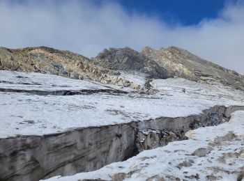 Randonnée Marche Tignes - approche glacière de la cime de la Golette - Photo