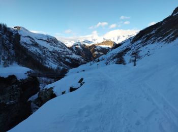Trail Touring skiing Orcières - objectif Rocher blanc mais trop long donc direction chapeau rouge - Photo