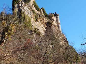 Trail Walking Saint-André-de-Vézines - grotte pigeonnier de montmejean aller retour  - Photo