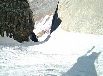 Trail Touring skiing Manigod - pointe Blonniere et retour couloir Coillu a Bordel - Photo