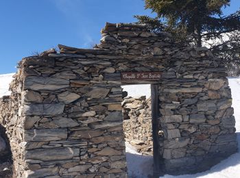 Randonnée Raquettes à neige Saint-Paul-sur-Ubaye - chapelle St Jean et les Forts de Tournoux  - Photo