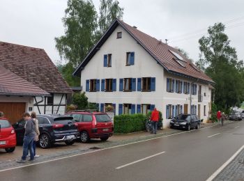 Tocht Te voet Gutenzell-Hürbel - Nebenweg des Schwäbischen Albvereins (blaues Kreuz) - Photo
