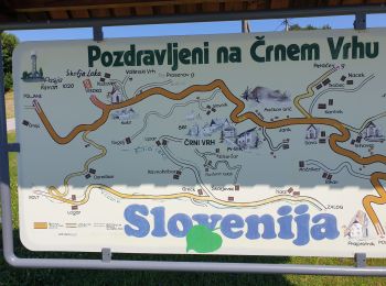 Tocht Wegfiets Dobrova-Polhov Gradec - Crois vrh vers visoko - Photo