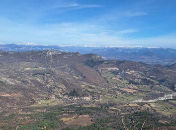 Percorso Marcia Noyers-sur-Jabron - Pas du long Rocher - Montagne de Pélegrine - Pas des portes 18/02/24 - Photo