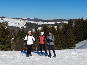 Trail Snowshoes Montcel - REVARD: TOUR PLATEAU RAQUETTES _ VILLAGE TIPI _ REFUGE DE LA PLATE _ CROIX DES BERGERS - Photo