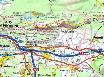 Trail Walking Saint-Marc-Jaumegarde - Traversée de la Ste Victoire de Bimont à Pourrrières  D+ 950m - Photo