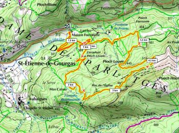 Randonnée Marche nordique Saint-Étienne-de-Gourgas - Parlatge Maison forestière Larcho - Photo