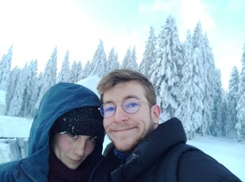 Excursión Raquetas de nieve Autrans-Méaudre en Vercors - La cheminée  - Photo