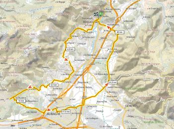 Tour Rennrad Roquevaire - Pied du Garlaban D+520m - Photo