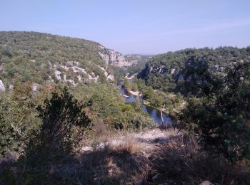 Randonnée Marche Berrias-et-Casteljau - 2020-09-18 - Casteljau  - circuit des corniches du Chassezac + circuit  de l’ermitage de St Eugène (Circuits  jaune puis  circuit  bleu). - Photo