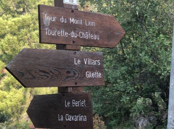 Trail Walking Gilette - Tour du Mont lion (boucle inverse) - Photo