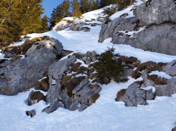 Trail Touring skiing Glières-Val-de-Borne - col du rasoir combe NW ET Sud - Photo