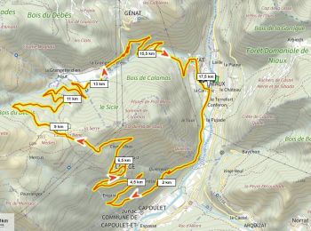Tour Mountainbike Alliat - Lapège Génat 725m+ - Photo