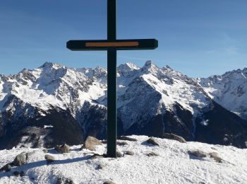 Tour Schneeschuhwandern Crêts-en-Belledonne - le Barioz -le Grand rocher - cret du poulet - Photo