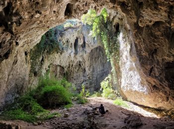 Trail Walking Méjannes-le-Clap - grotte Aven de Peyre haute - Photo