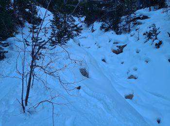 Trail Touring skiing Cervières - Crêtes de la lauze ou voyage dans les entrailles de terre rouge - Photo
