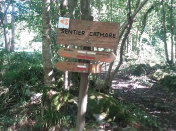 Trail Walking Montferrier - découverte du château de montsegur et du village par montferroer - Photo