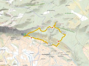 Tour Mountainbike Puyloubier - Le pain de munitions, Pourrieres D+ 370m à tester - Photo