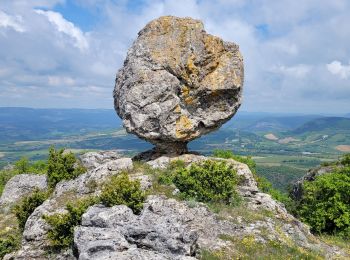 Randonnée Marche Roquefort-sur-Soulzon - le rocher de Roucangel - Photo