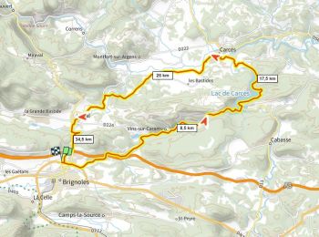 Excursión Bici de carretera Brignoles - Lac de Carcès D+480m - Photo