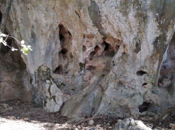 Trail Walking Vallon-Pont-d'Arc - Grottes du rocher de la Mathe - Photo