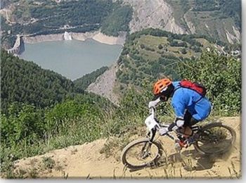 Tocht Mountainbike Les Deux Alpes - Biker Croûte 24 Juin 2005 - Photo