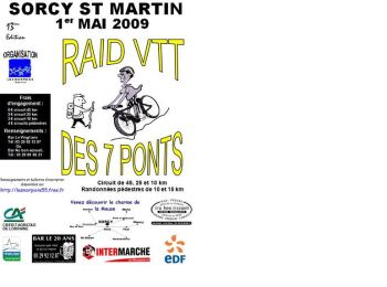 Tour Mountainbike Sorcy-Saint-Martin - Raid des 7 ponts 2009 - Photo
