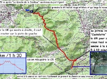 Tocht Lopen Saint-Zacharie - Sainte Baume - source de l'Huveaune - Photo