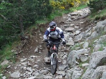 Tocht Mountainbike Le Monastier-sur-Gazeille - Site VTT FFC du Mézenc et de la Loire sauvage - Circuit n° 05 - Train fantôme vers les grands espaces. - Photo