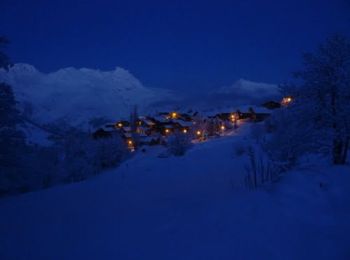 Tour Schneeschuhwandern Les Belleville - Raquettes à Béranger par le torrent de Cacabeurre - Photo