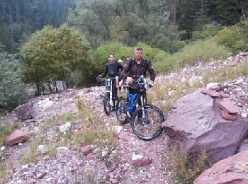 Trail Mountain bike Roubion - les buisses st sauveur sur tinée - Photo