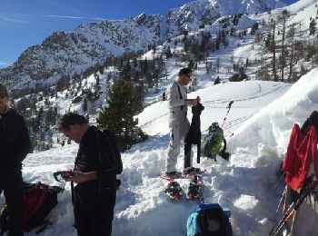 Tour Schneeschuhwandern Saint-Martin-Vésubie - Refuge de la Cougourde en AR - Photo