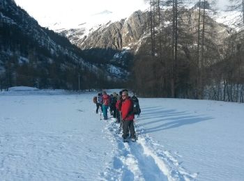 Trail Snowshoes Acceglio - maira village de chiavetta - Photo