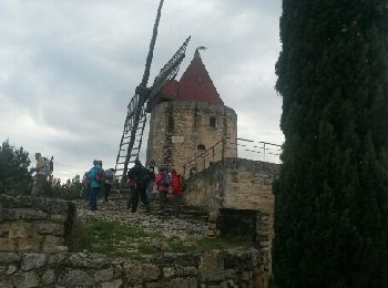 Tour Wandern Fontvieille - Fontvielle; castrum Mont Paon; Château d'Estoublon - Photo