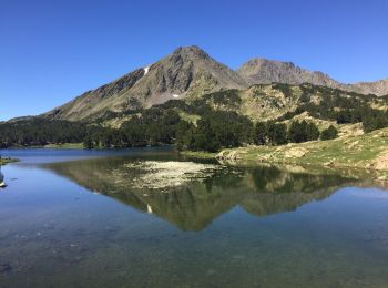 Tour Wandern Formiguères - lacs des Camporells depuis le haut des pistes de Formigueres - Photo