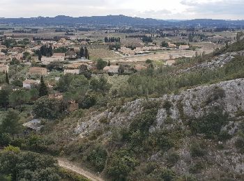 Randonnée Marche Rochefort-du-Gard - Ballade familliale autour des Eynavays et des falaises  - Photo