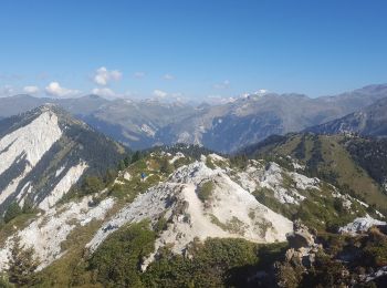 Tour Wandern Courchevel - Courchevel-Moriond,  Lac de  la Rosière, col de la Chal, crête du Mont Charvet, col de Grosse Pierre, Cascades des Poux - Photo