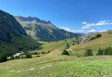 Percorso Bicicletta elettrica Molines-en-Queyras - Le Coin Pic Château Renard Refugd et lac de la Blanche et tête - Photo