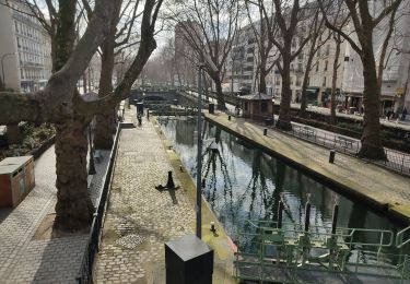 Trail Walking Paris - De la porte de la villette à la porte d'Orléans par le bassin de la Villette et le canal St Martin - Photo