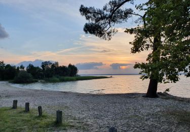 Randonnée V.T.C. Sanguinet - Sanguinet-Le lac à la tombée de la nuit - Photo