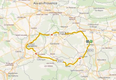 Trail Road bike Fuveau - Meyreuil Bouc Mimet D+570m - Photo