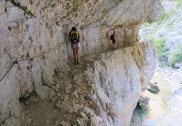 Randonnée Marche Aiguines - VERDON: SENTIER DE L'IMBUT (RETOUR VIDAL) - Photo