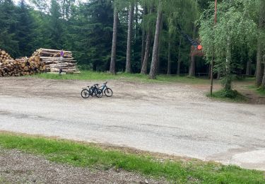 Trail Hybrid bike Capriana - Carbonare anterivo cisa Praz del manz - Photo