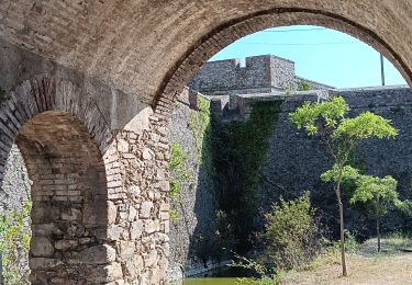 Tocht Stappen Le Perthus - perthus . panissars . redoute . bellegarde . redoute (court)  - Photo