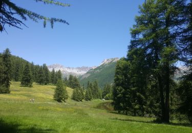 Tocht Sleeën Cervières - refuge Les Fonts à Chalp - Photo