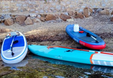 Trail Canoe - kayak Hyères - Sortie paddle plage de l'Almanarre - Photo