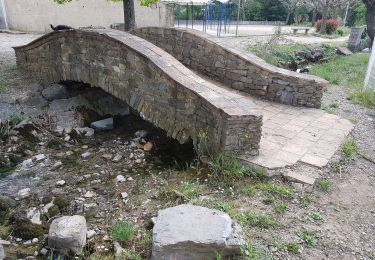 Trail Walking Saint-Julien-les-Rosiers - St julien les rosiers dolmen - Photo