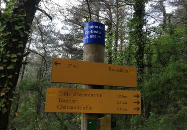 Tour Wandern Châteaudouble - Le pont des sarazins par la fontaine des corbeaux - Photo