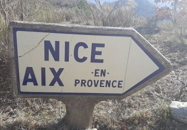Trail Walking Saint-Vincent-sur-Jabron - SAINT VINCENT DU JABRON . Aubard ,  vieux Curel  , chateau des Graves o l s  - Photo