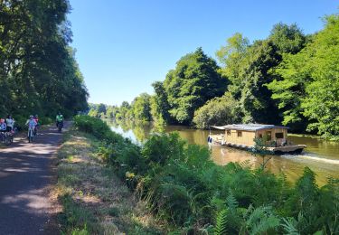 Trail Bicycle tourism Val d'Oust - Roc St André  - Rohan 44km - Photo